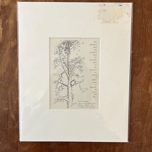 Winnie the Pooh Genuine Antique Print From a rare Vintage Book